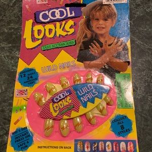 Vintage 1994 COOL LOOKS Wild Nails Playset